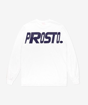 Męska biała koszulka z długim rękawem longsleeve PROSTO Flazz White XXL