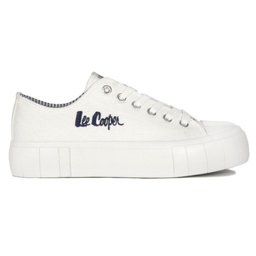 Trampki damskie Lee Cooper LCW-24-31-2743L White białe na platformie r.39