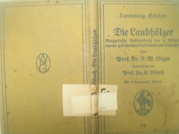 Die Laubholzer 1931 DRZEWA LIŚCIASTE