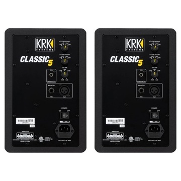 KRK Classic 5 Monitor Pack, пара студийных мониторов с кабелями и пэдами.