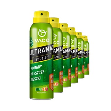 Спрей от комаров защищает от клещей ULTRAMAX 30% DEET Vaco