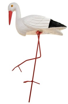BOCIAN FIGURKA OZDOBA OGRODOWA PTAK 53 cm