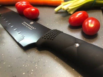 СОВРЕМЕННЫЙ НАБОР КУХОННЫХ НОЖЕЙ 3+1 EDENBERG, ЧЕРНЫЙ EDENBERG 9814