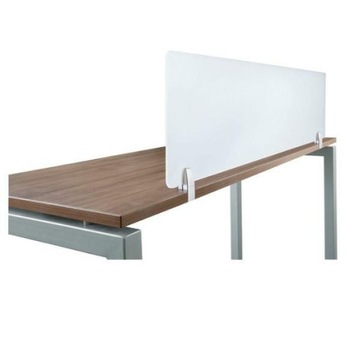 Накладной монтаж на перегородки из белого оргстекла толщиной 4-8 мм.