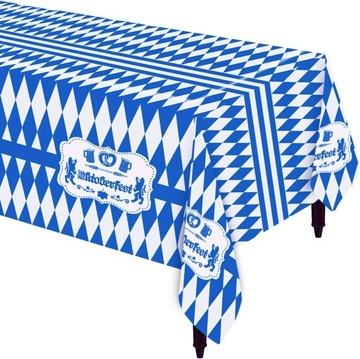 Obrus na Oktoberfest dekoracja 275x140cm