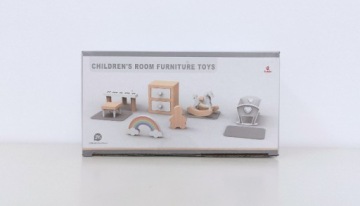 Деревянная современная мебель для кукольного домика Большая детская комната