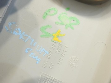 OSŁONA SŁUPKA B PRAWA SKODA OCTAVIA II LIFT 1Z0867294C