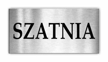TABLICZKA na drzwi SZATNIA toaleta WC 10x5 cm 2szt