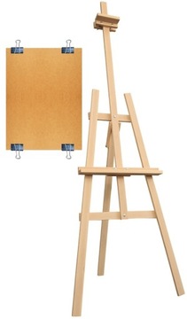 ZESTAW SZTALUGA BUKOWA TRÓJNOŻNA 177CM + RYSOWNICA