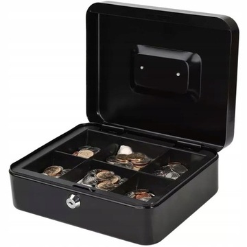 МЕТАЛЛИЧЕСКИЙ КАССЕТНЫЙ СЕЙФ ДЛЯ ДЕНЕГ