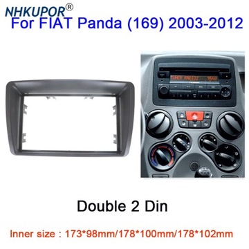dla FIAT Panda (169) 2003-2012 podwójna 2 Din DVD