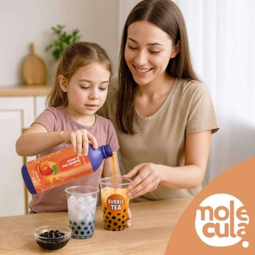 ЧАЙНЫЙ НАБОР BUBBLE - Шарики СТРАСТЬЯ фруктовые 0,8кг + сироп ПЕРСИКОВЫЙ 0,5л