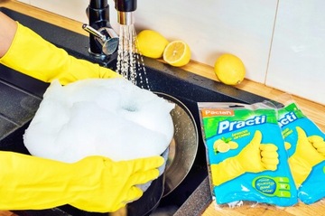 РЕЗИНОВЫЕ ПЕРЧАТКИ PACLAN L с ароматом лимона