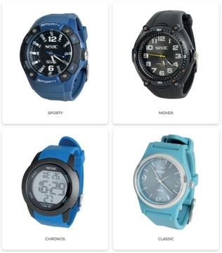 Синие спортивные часы