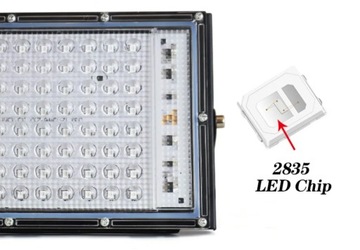 ГАЛОГЕННАЯ СВЕТОДИОДНАЯ ЛАМПА 50ВТ ПРОЖЕКТОР 4500ЛМ НАБОР ИЗ 5 ШТ.