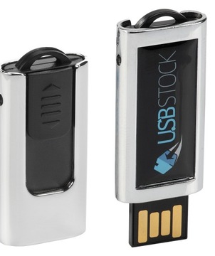 PENDRIVE REKLAMOWY USB z logo PDslim-40 Doming 64GB Z NADRUKIEM 10 SZT