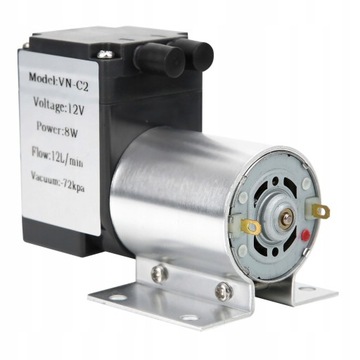 Mini bezolejowa pompa próżniowa 12L/min DC12V