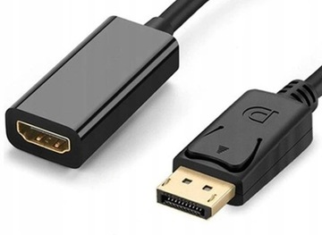 КАБЕЛЬ-АДАПТЕР DISPLAYPORT 1.2 НА HDMI 1.4 DISPLAY PORT DP 4K 23см