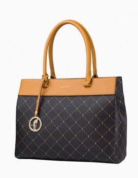 Сумка-шоппер Puccini Monogram BLXP0040 коричневая