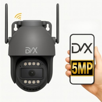 Ptz Otočná Kamera WiFI Venkovní Lan Ip 8MPx Hd 2K P2P Zoom Detekce DVX