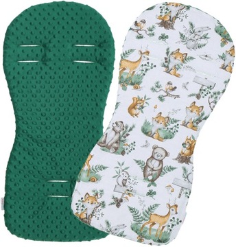 WKŁADKA DO WÓZKA SPACERÓWKI MINKY BAWEŁNA DWUSTRONNA BABYMAM