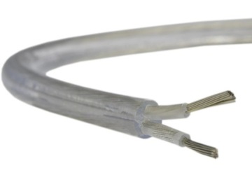 Kabel Przewód 2x0,75 BEZBARWNY Przeźroczysty Linka