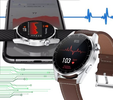 Zegarek męski SMARTWATCH Rubicon ROZMOWY KROKI SMS