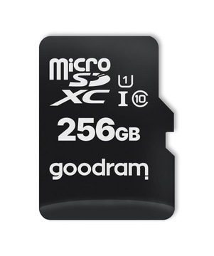 Карта памяти MicroSD 256 ГБ GOODRAM + АДАПТЕР c10