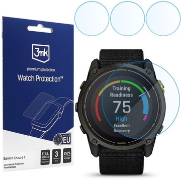3x Szkło Hybrydowe Ochronne 3mk Watch Protection do Garmin Enduro 3