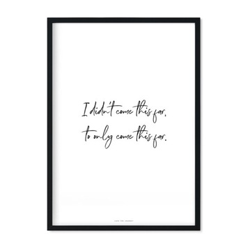 Plakat 50x70 cm Wiara w siebie Motywacja Napis Dom