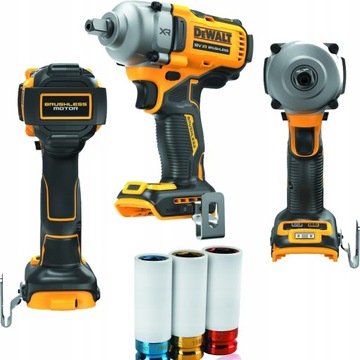 Klucz udarowy 812Nm DeWALT DCF892N + NASADKI FELG