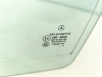MERCEDES-BENZ C-CLASS SKLO (OKNO) ZADNÍCH DVEŘE LEVÝ