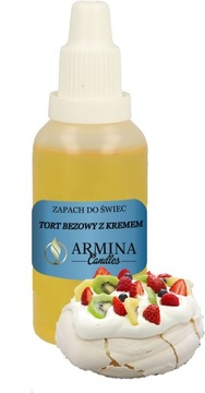 ZAPACH TORT BEZOWY Z KREMEM DO ŚWIEC PARAFINY WOSKU 30 ML OLEJEK DO KOMINKA