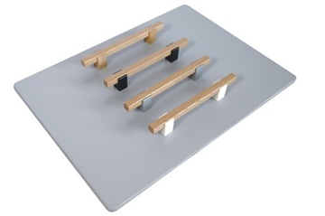 РУЧКА МЕБЕЛЬНАЯ ДЕРЕВЯННАЯ R160 ДУБ