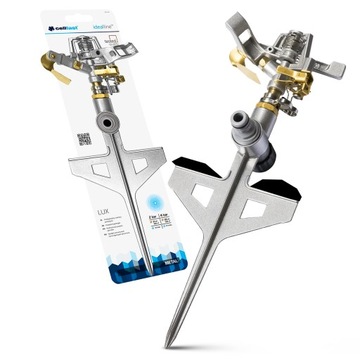 Zraszacz Ogrodowy Pulsacyjny Metalowy Cellfast LUX IDEAL Wbijany 530m2