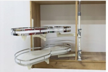 ГРУЗОВАЯ УГЛОВАЯ КОРЗИНА ЛЕВАЯ, 450 мм, БЕСШУМНОЕ ЗАКРЫТИЕ