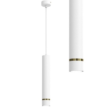 LAMPA WISZĄCA SUFITOWA TUBA ZWIS ZŁOTY SOPEL GU10