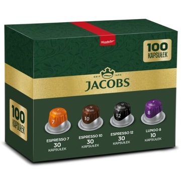 Kapsułki Jacobs mix kawa do Nespresso(r)* 100 kaw, 9+1 opakowanie GRATIS!