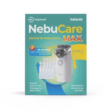NEBUCARE MAX інгалятор небулайзер + сіль KATAREK набір для небулізації
