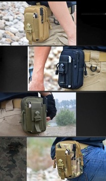 мужская поясная сумка в стиле милитари с поясным ремнем