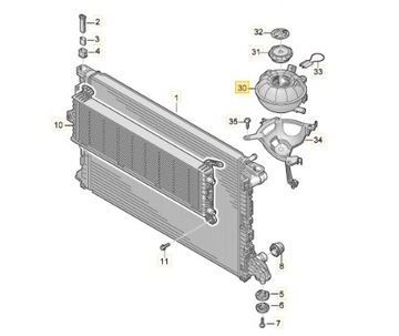 AUDI OE 8K0121403AC NÁDRŽ VYROVNÁVACÍ