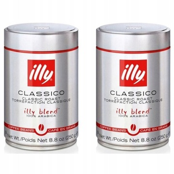 2 x Kawa ziarnista ILLY CLASSICO ARABICA 250 g
