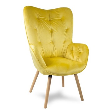 FOTEL USZAK styl skandynawski RETRO SALON F906Y