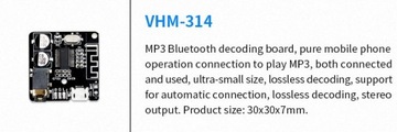 Модуль BT Bluetooth 5.0 mp3-ресивер VHM-314