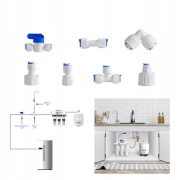 15-метровый водяной шланг, универсальное соединение 1/4 дюйма для фильтров для воды