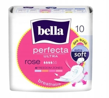PODPASKI BELLA PERFECTA 10SZT ROSE ULTRA