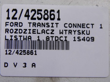 FORD TRANSIT CONNECT 1 ТОПЛИВОРАСПРЕДЕЛИТЕЛЬ 1S4Q9D280AD + ТРУБКИ ВПРЫСКА