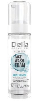 DELIA Nowość! Nawilżająca, wegańska pianka do mycia twarzy Clean Skin,150ml
