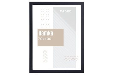 Рамка 70х100 Рамка для фото Рамка В1 черная Рамка МДФ большая 100х70 см CADRO
