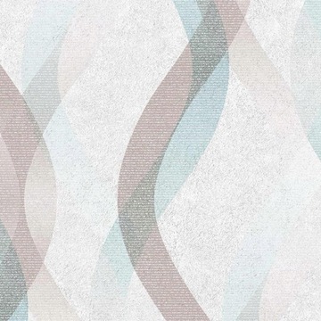TAPETA WZÓR GEOMETRYCZNY FALE WINYL NA FLIZELINIE